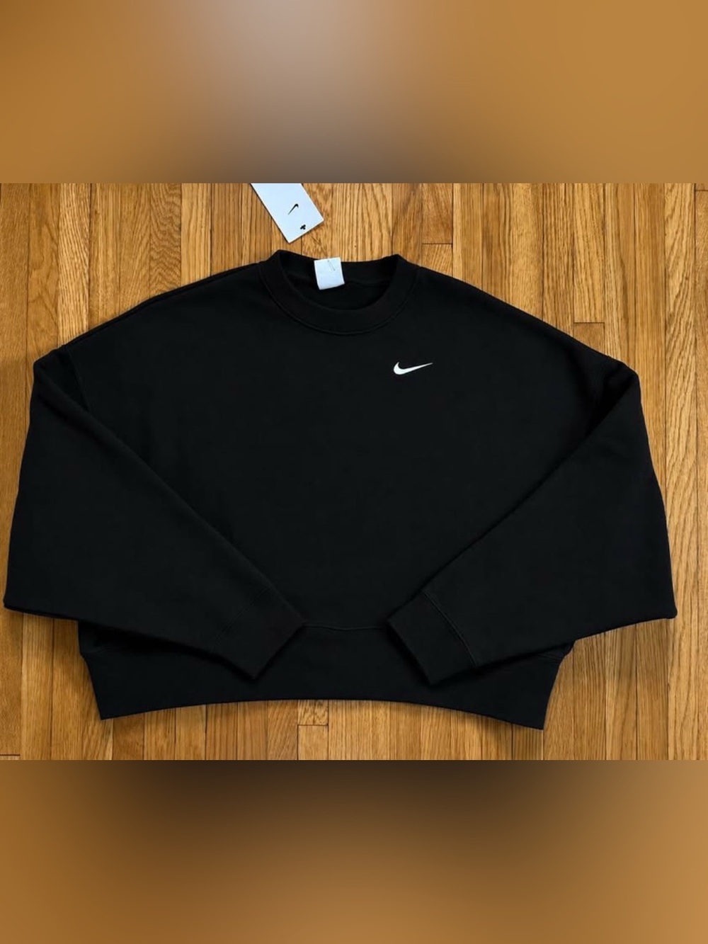 NWY Women’s Nike Black Oversized Crewneck Sweatshirt Small